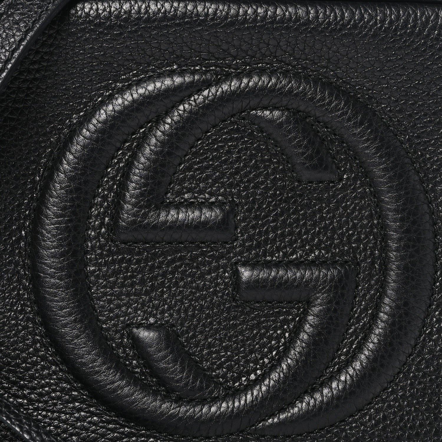 Gucci Pebbled Calfskin Small Soho Disco Bag Black 9 of 12