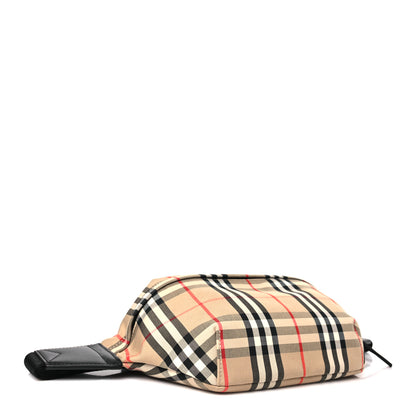 Burberry Nylon Vintage Check Medium Sonny Bum Bag Archive Beige Black 4 of 10