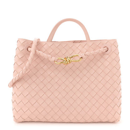 Bottega Veneta Nappa Intrecciato Medium Andiamo Shoulder Bag Lotus 1 of 10