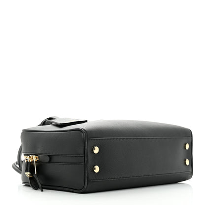 Burberry Soft Grain Calfskin Half Cube Bag Black 4 of 9