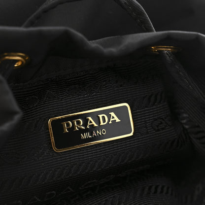 Prada Re-Nylon Saffiano Duet Bucket Crossbody Bag Black 6 of 13