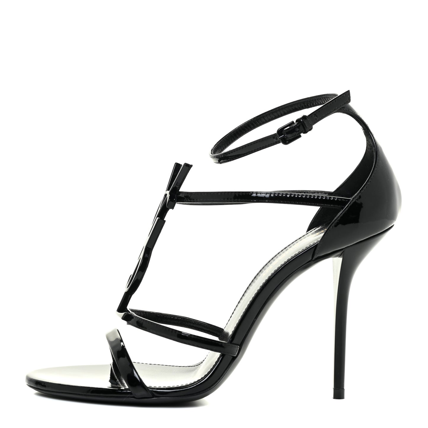 Patent Cassandra 100 Ankle Strap Sandals 37.5 Black