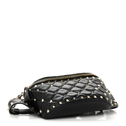 Valentino Garavani Nappa Rockstud Spike Belt Bag 85 Black 4 of 9