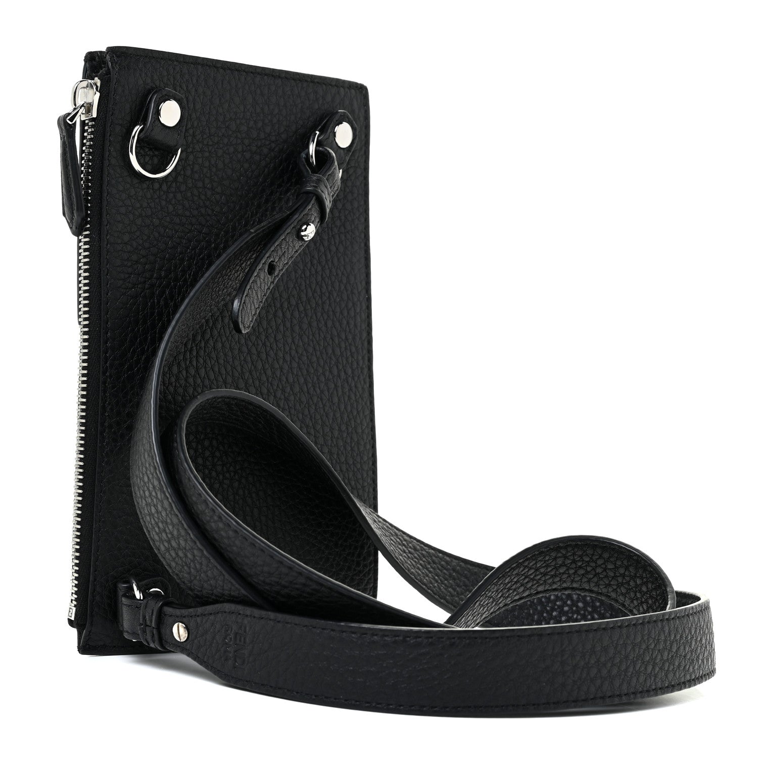 Fendi Cuoio Romano Crossbody Phone Pouch Black 2 of 9