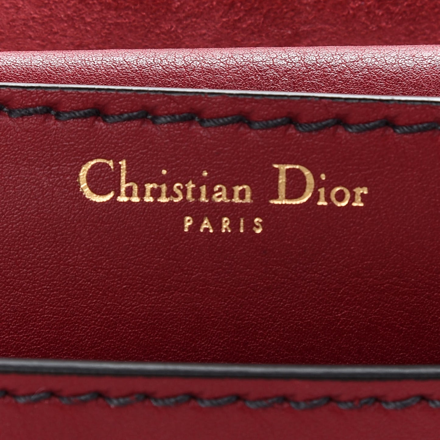 Calfskin J'Adior Chain Flap Bag Red