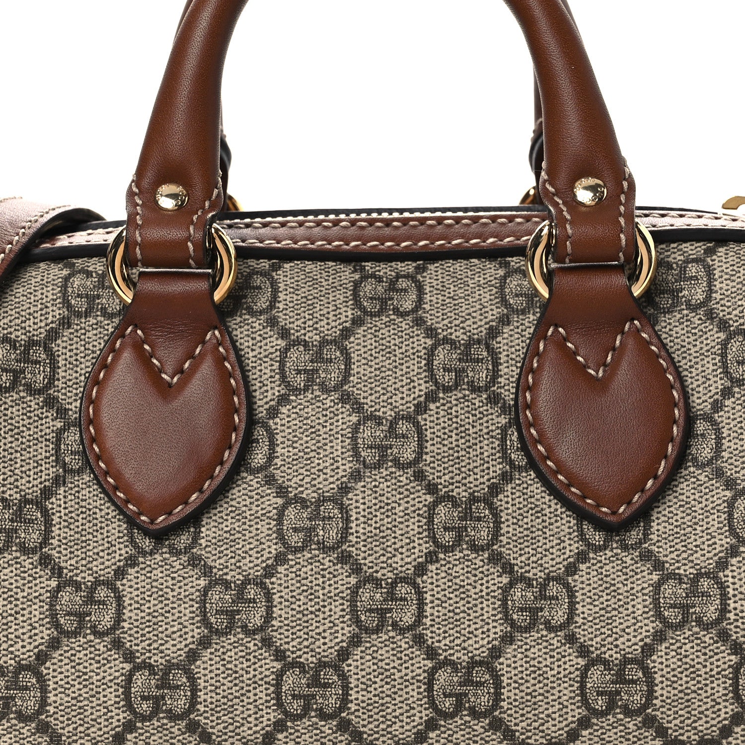Gucci GG Supreme Monogram Mini Boston Beige Tuscany 8 of 10