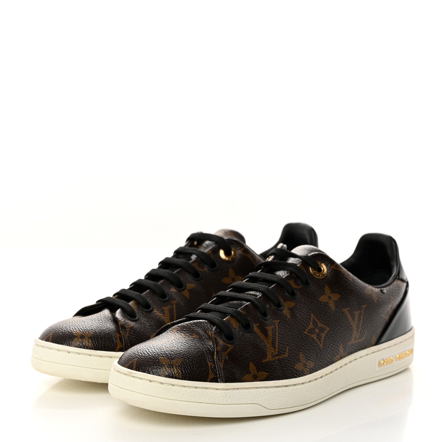 Louis Vuitton Patent Monogram Frontrow Sneakers 37.5 3 of 9
