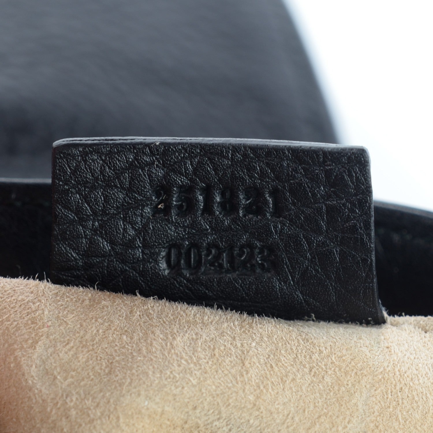 Gucci Pebbled Calfskin Small 1973 Chain Shoulder Bag Black 7 of 7