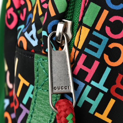 Gucci X THE NORTH FACE Econyl Nylon Medium Backpack Black Multicolor 12 of 15