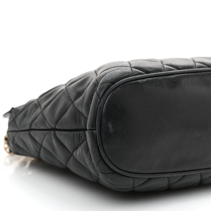 Chanel Lambskin Quilted Shoulder Bag Black 9 of 10