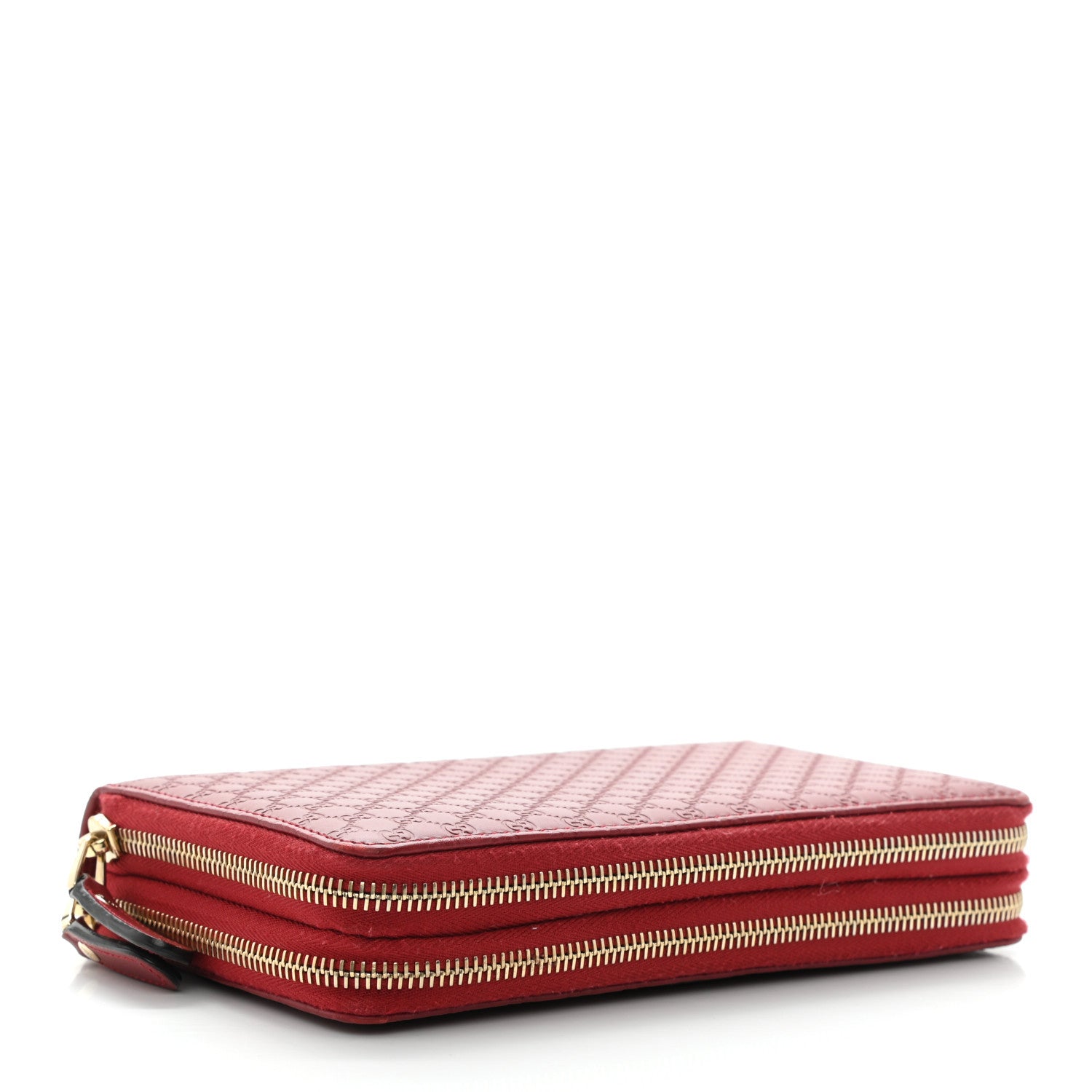 Gucci Guccissima Signature Travel Document Case Hibiscus Red 3 of 8