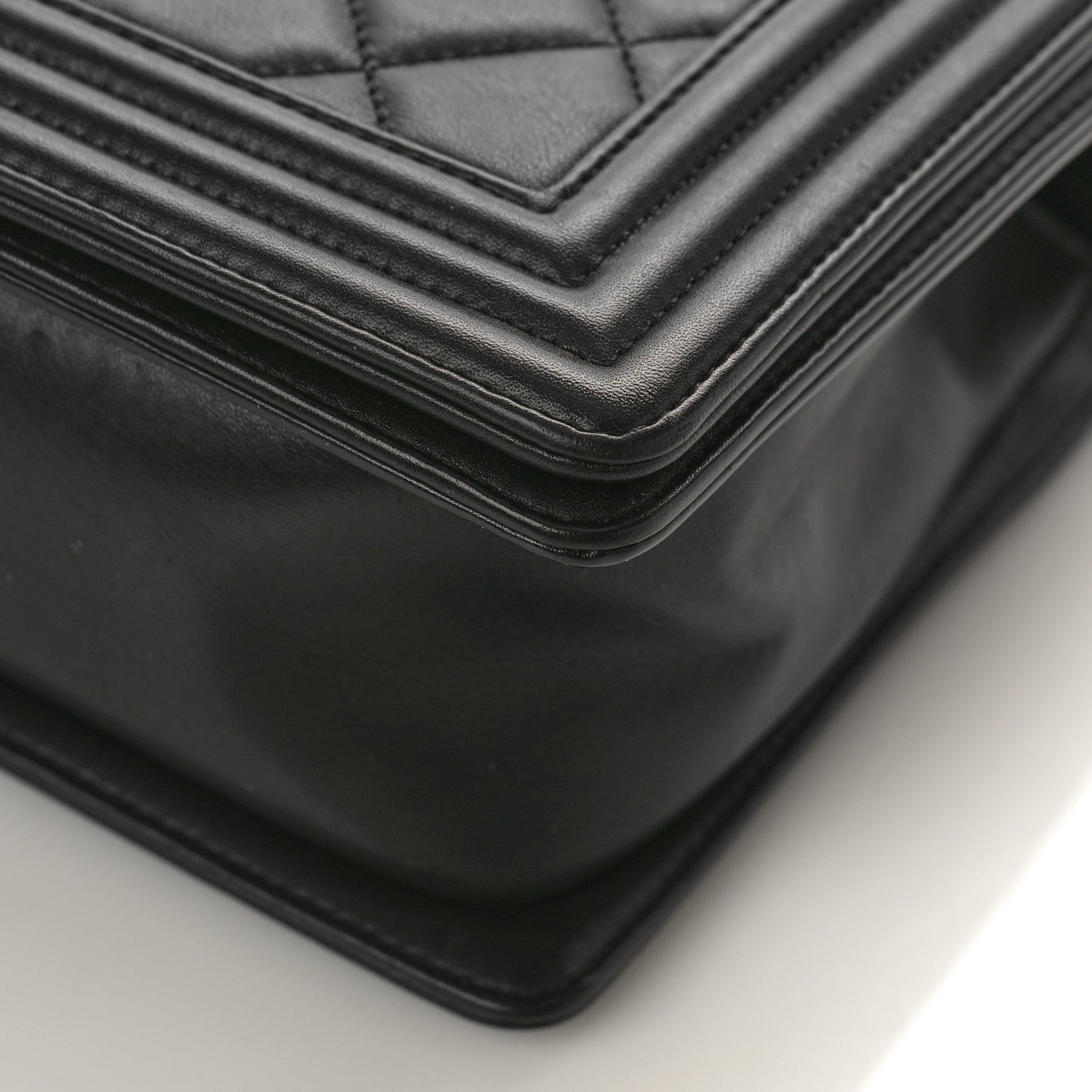 Chanel Lambskin Quilted Medium Boy Flap Black 9 of 11