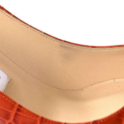 Jimmy Choo Crocodile Embossed Calfskin Love 100 Pump 38.5 Cuoio 9 of 10