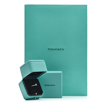 Tiffany Platinum Diamond .22ct Solitaire Square Cut Engagement Ring 49 5 7 of 7
