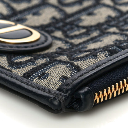 Christian Dior Oblique 30 Montaigne Long Wallet Blue 8 of 8
