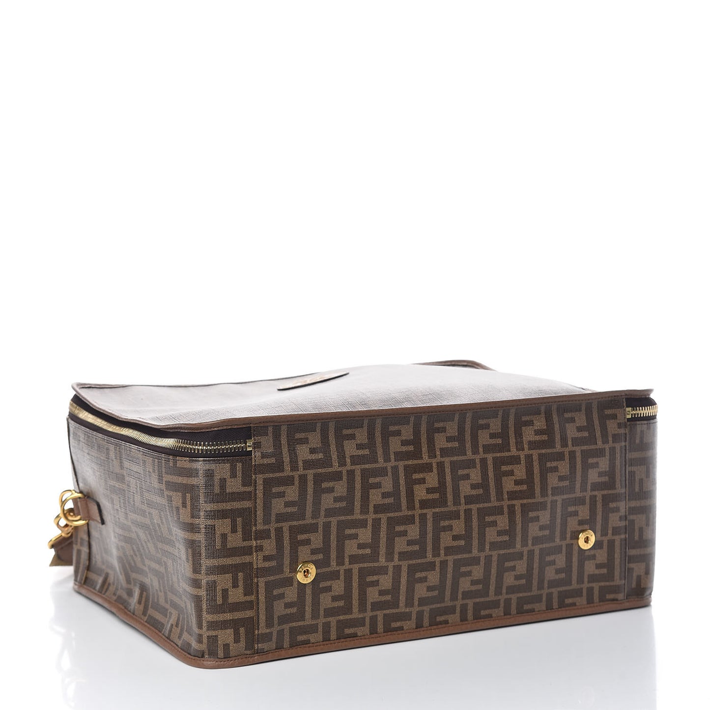 Glazed Fabric FF 1974 Karligraphy Large Travel Bag Tobacco