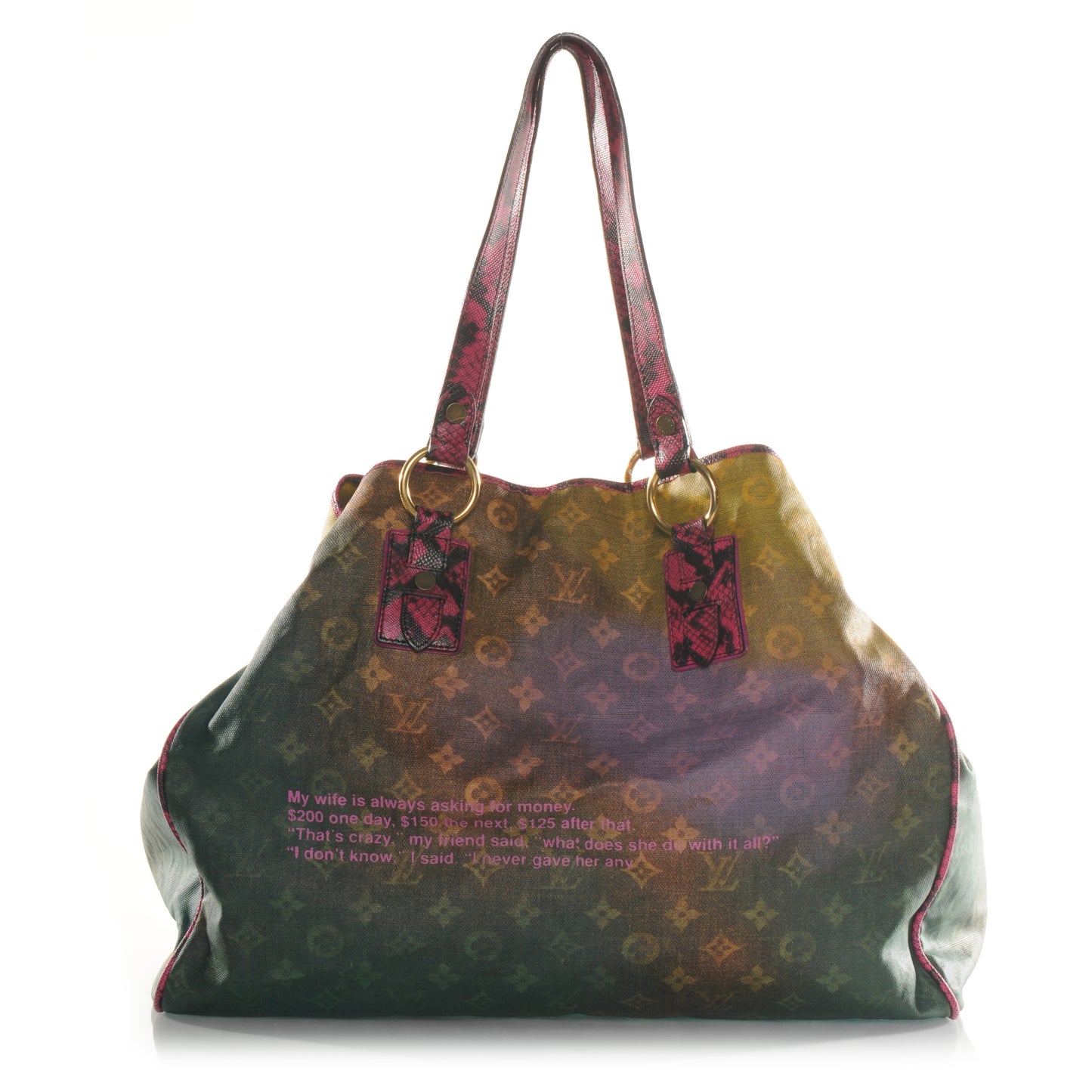 Richard Prince Monogram Karung Duderanch Jokes Tote