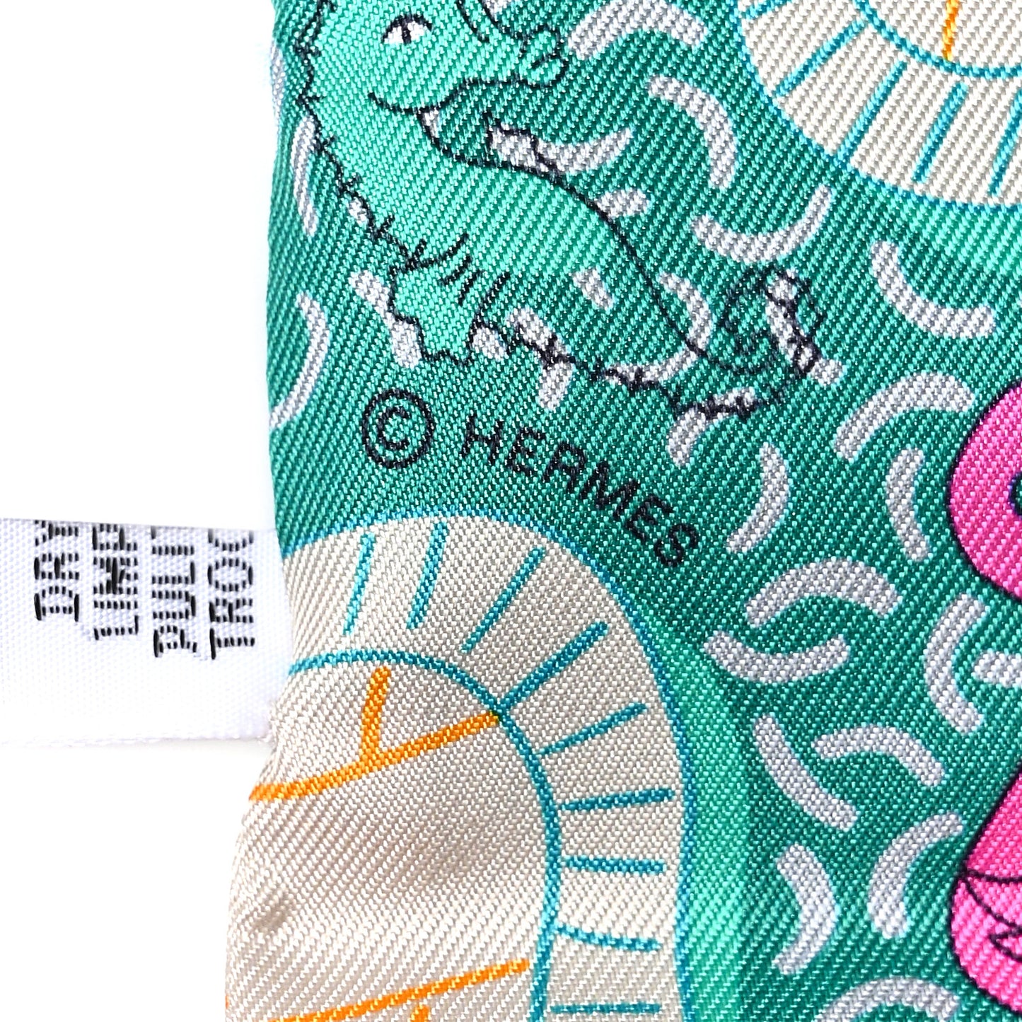 Silk Splash Park Twilly Vert Jaune Multi