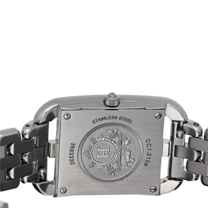 Hermes Stainless Steel Diamond Mother of Pearl 23mm Cape Cod Quartz Watch 4 of 5