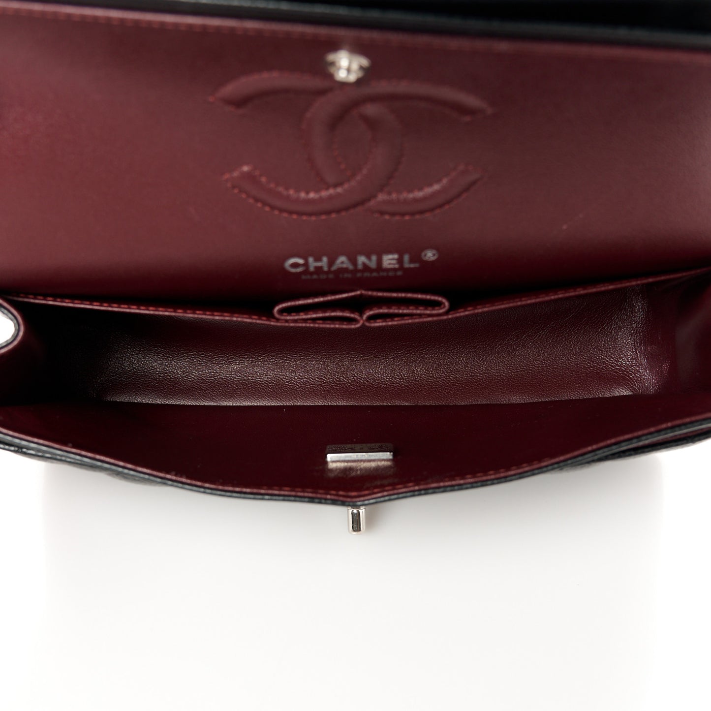 Caviar Quilted Small Double Flap Black