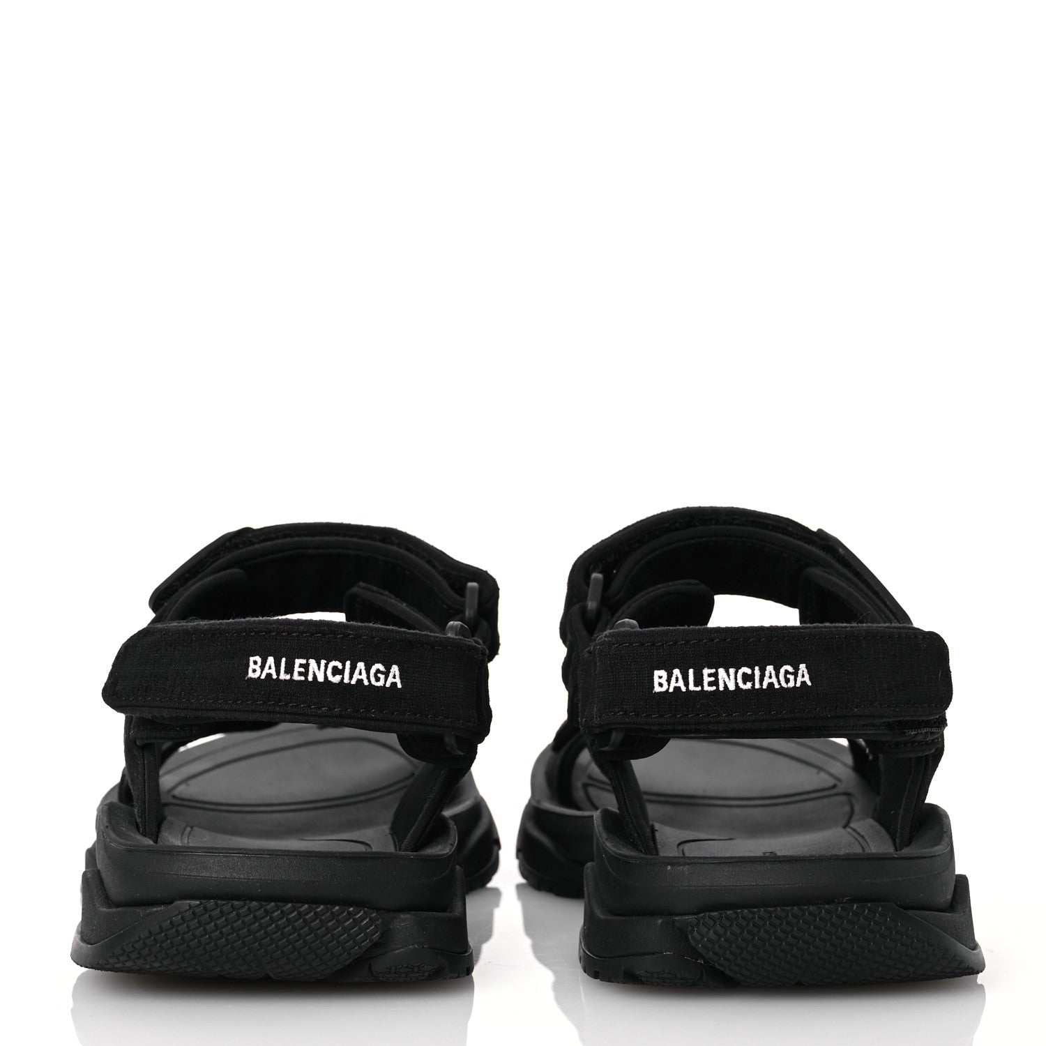 Balenciaga Recycled Casual Nylon Womens Tourist Sandals 39 Black 5 of 10