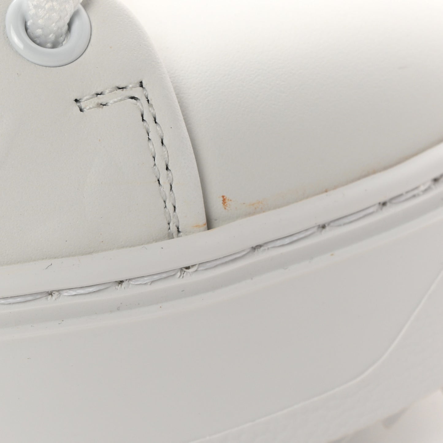 Lambskin Embossed Monogram Time Out Sneakers 38.5 White