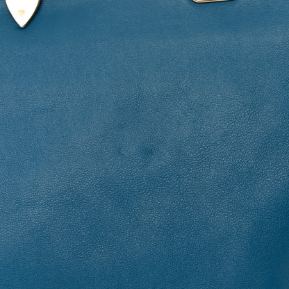 Valentino Garavani Calfskin Medium Rockstud Tote Blue 17 of 25