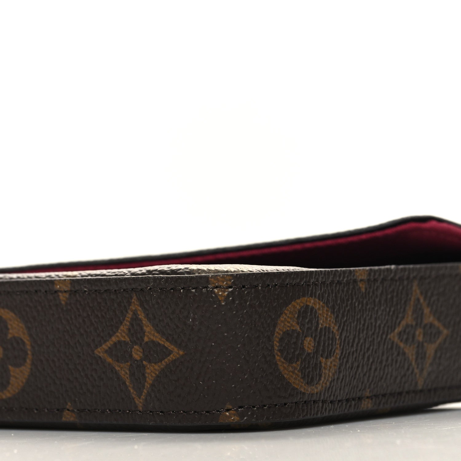 Louis Vuitton Monogram Pochette Felicie Chain Wallet Fuchsia 12 of 13