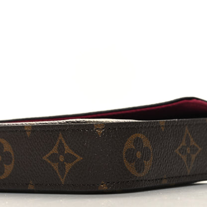 Louis Vuitton Monogram Pochette Felicie Chain Wallet Fuchsia 12 of 13