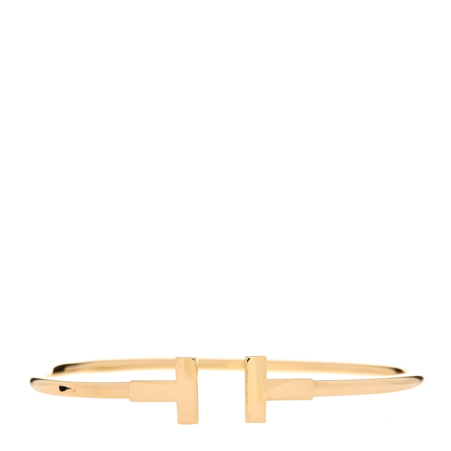 Tiffany 18K Yellow Gold T Wire Bracelet 1 of 6