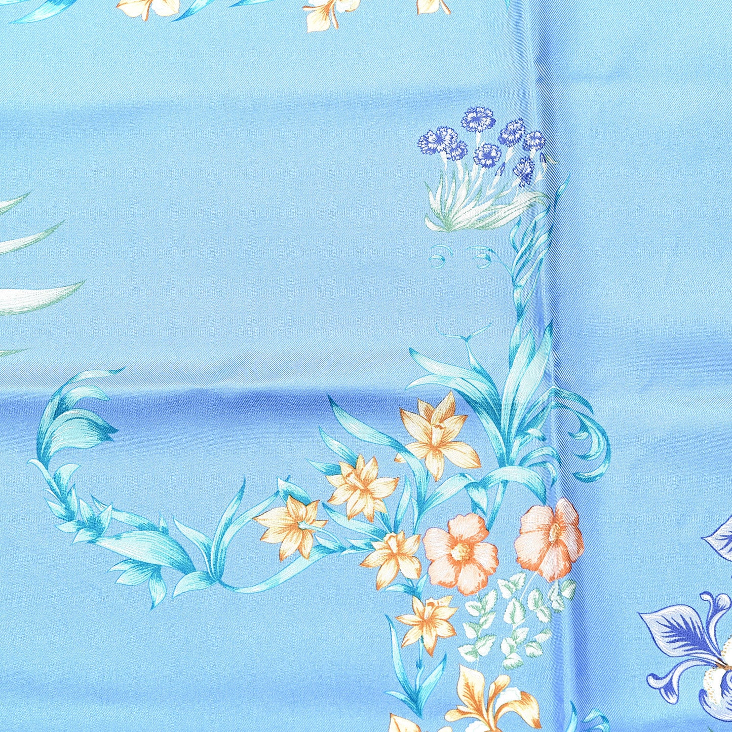 Silk Cheval Fleuri Scarf 90