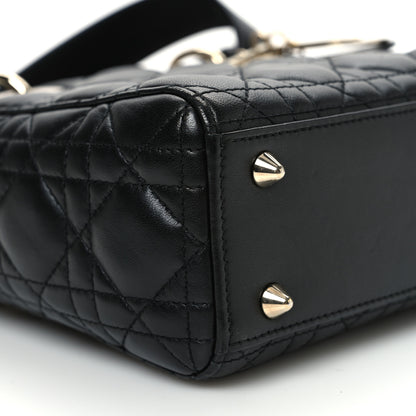 Christian Dior Lambskin Cannage Small My ABCDior Lady Dior Black 10 of 13