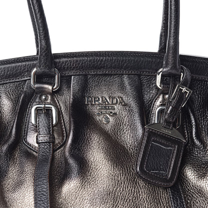 Prada Vitello Daino Antik Frame Bag Piombo 10 of 10