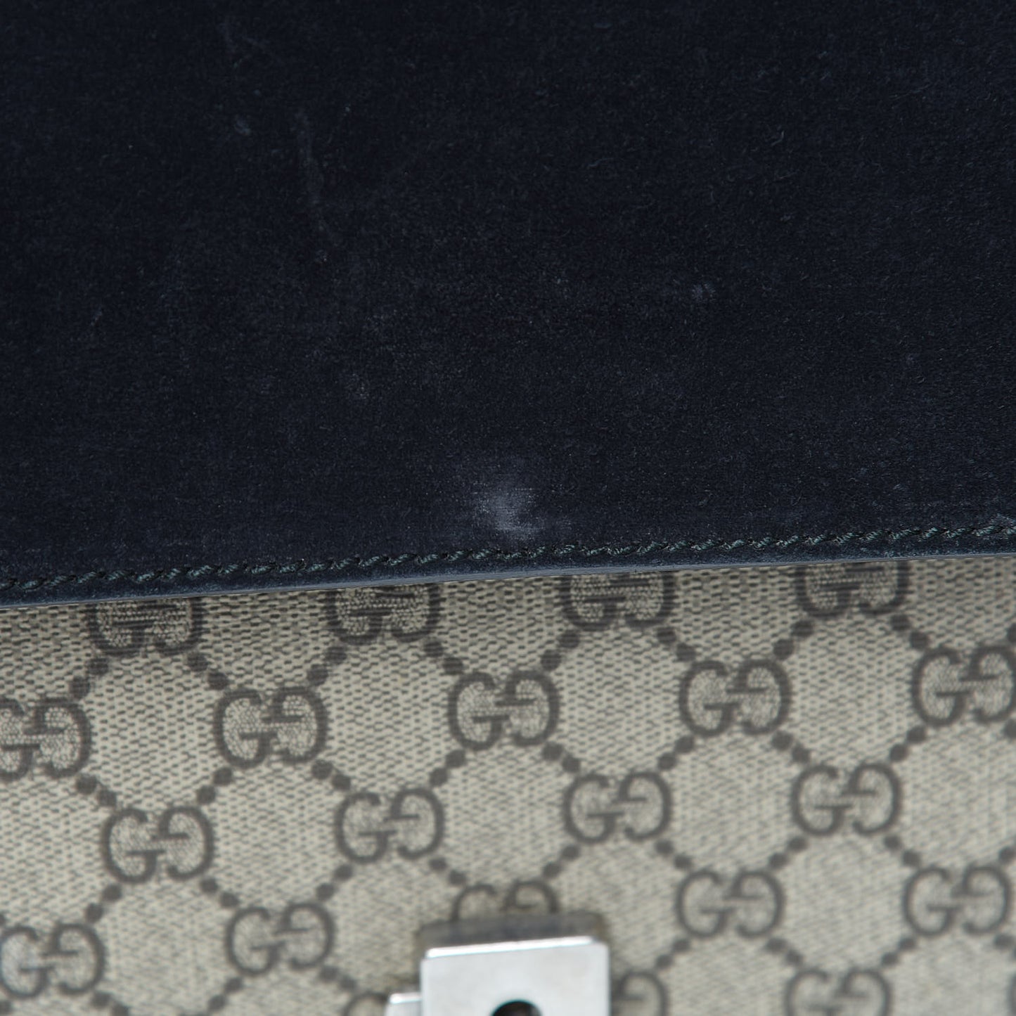 GG Supreme Monogram Medium Dionysus Shoulder Bag Black