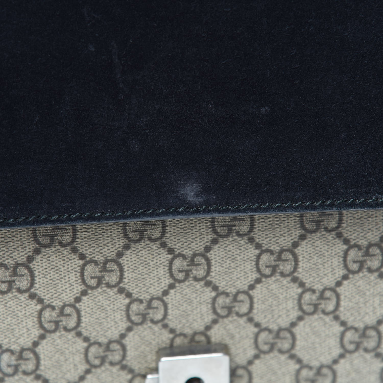 Gucci GG Supreme Monogram Medium Dionysus Shoulder Bag Black 7 of 17
