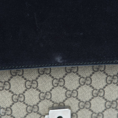 Gucci GG Supreme Monogram Medium Dionysus Shoulder Bag Black 7 of 17