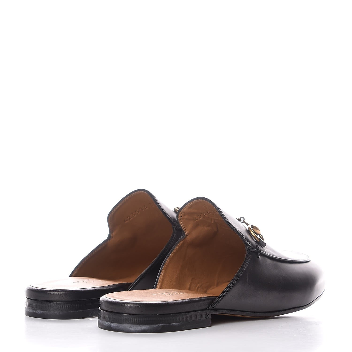 Gucci Calfskin Womens Princetown Slippers 37 Black 4 of 9