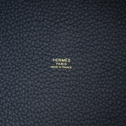 Hermes Taurillon Clemence Picotin Lock 22 MM Bleu De Prusse 6 of 12