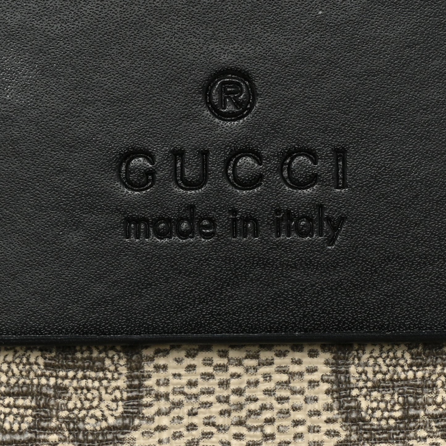 GG Supreme Monogram Web Belt Bag Black