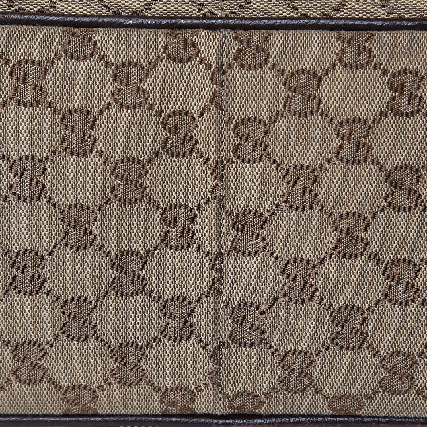 Gucci Monogram Natural Pigskin Large Diaper Bag Beige Ebony Cocoa Dark Chocolate 12 of 17