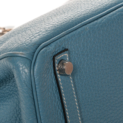 Hermes Togo Birkin 30 Blue Jean 11 of 27