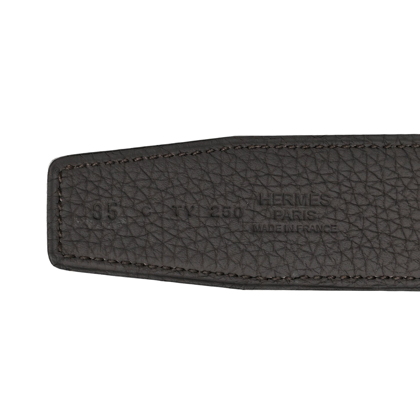 Box Togo Sterling Silver Touareg 32mm H Belt 95 Black Etain