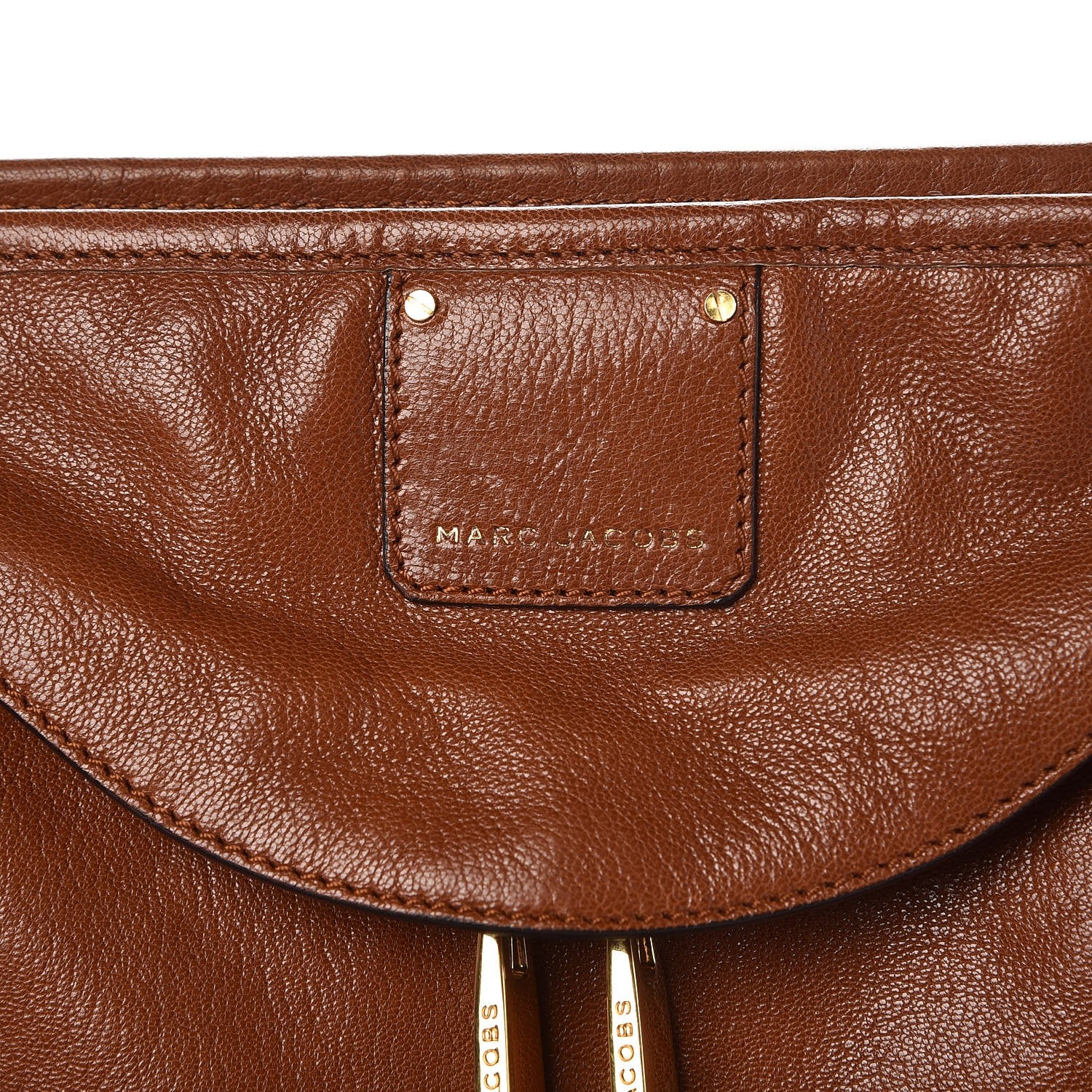 Marc Jacobs Goatskin Large Serengeti Wellington Satchel Chestnut 6 of 12
