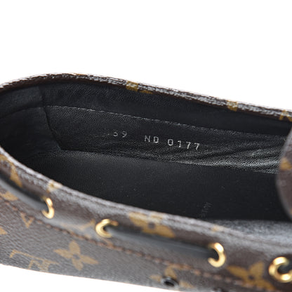 Louis Vuitton Monogram Arizona Car Shoe Moccasin Loafers 39 Macassar 9 of 11