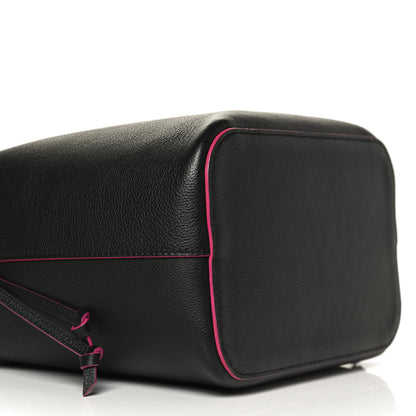 Louis Vuitton Calfskin Lockme Bucket Black 8 of 12