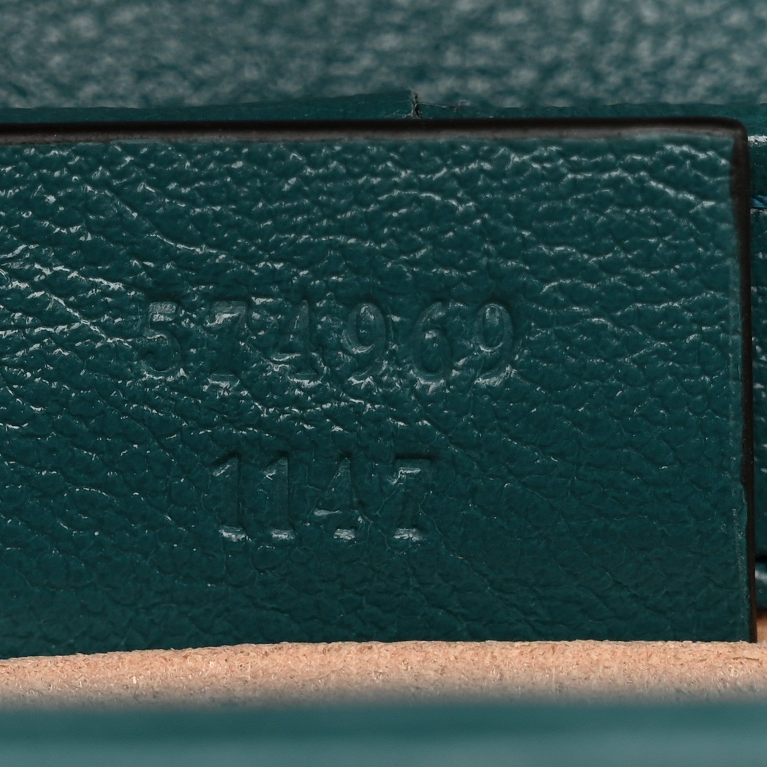 Gucci Azalea Calfskin Enamel Matelasse Diagonal Super Mini Torchon GG Marmont Shoulder Bag Imperial Blue Pavone 7 of 11