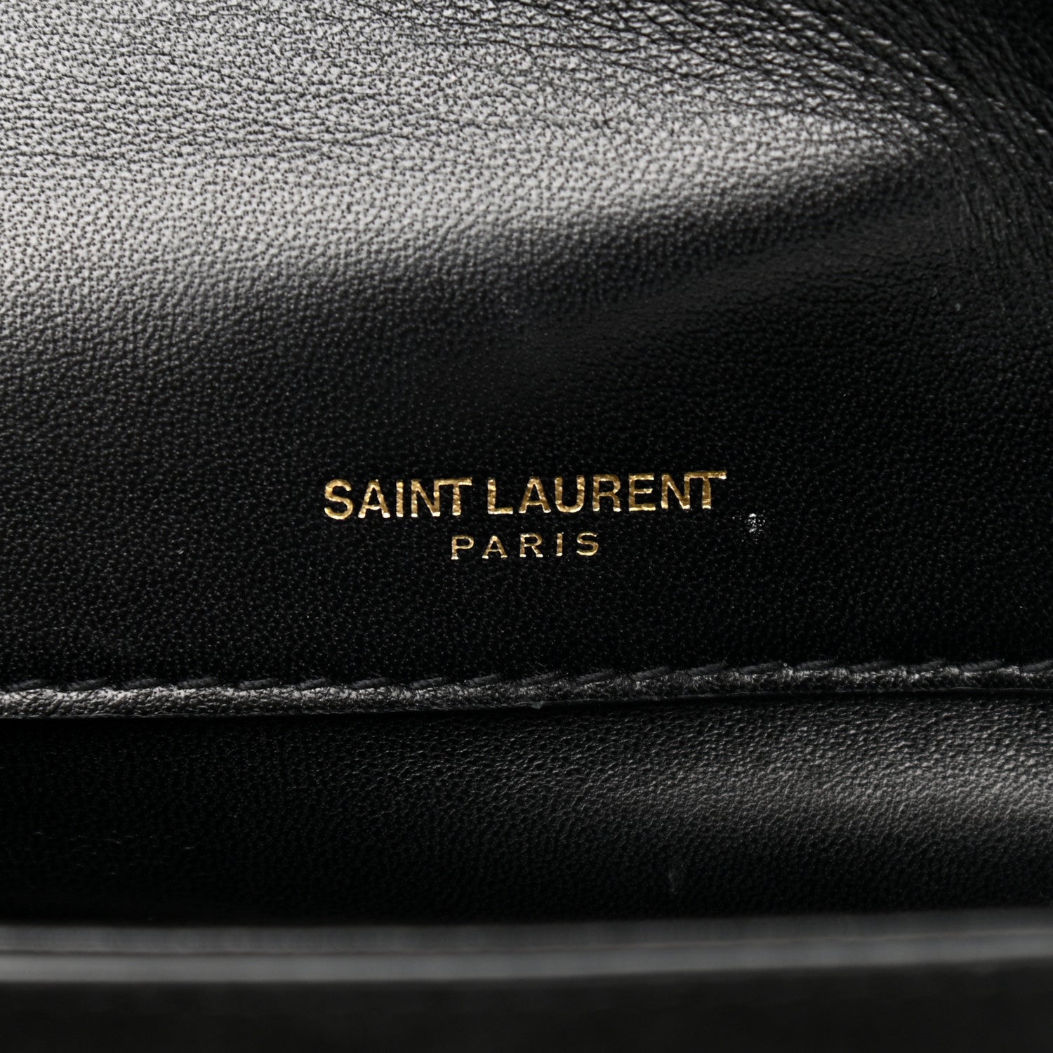 Saint Laurent Suede Small Classic Monogram Kate Chain Satchel Black 6 of 12