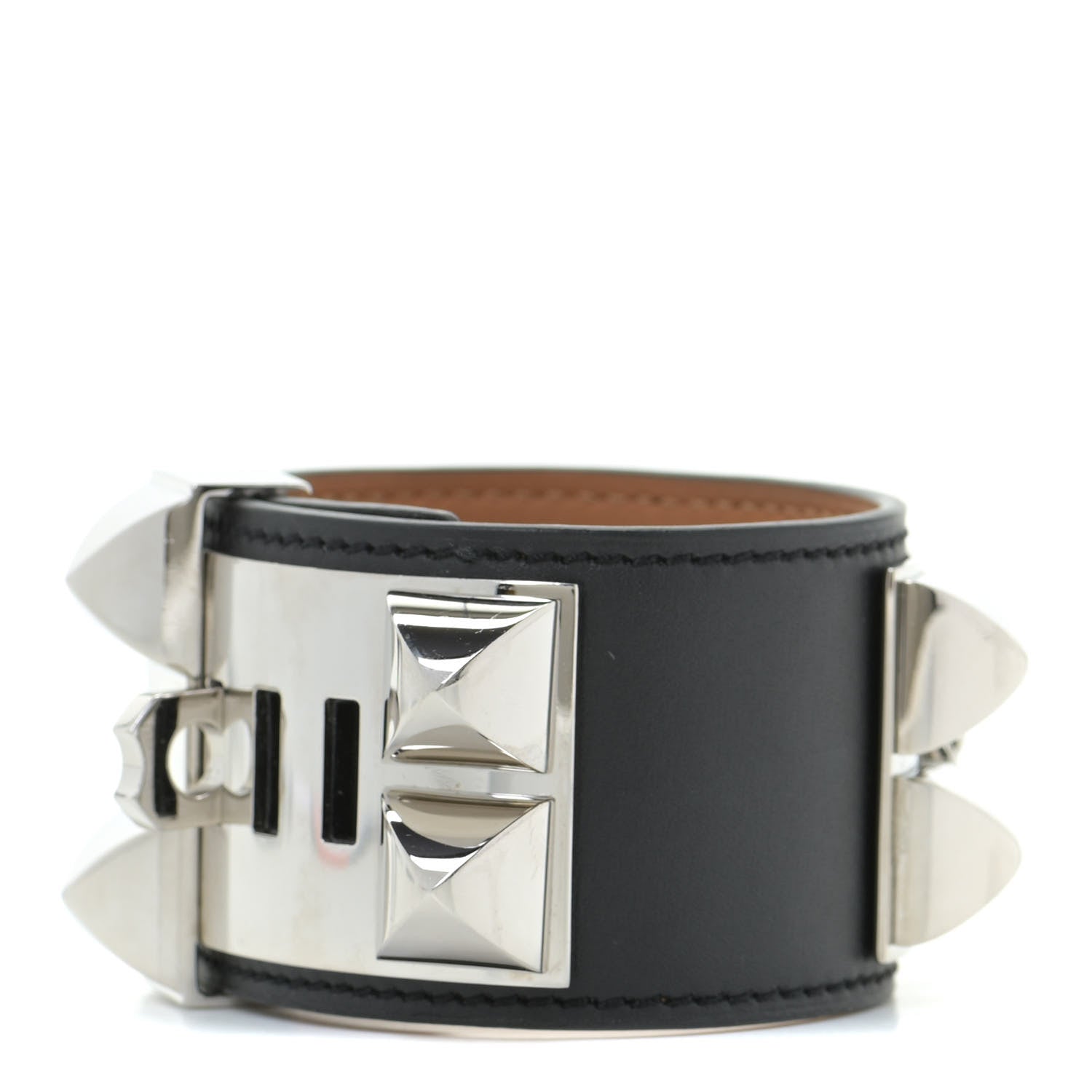 Hermes Chamonix Collier de Chien CDC Bracelet S Black 1 of 5