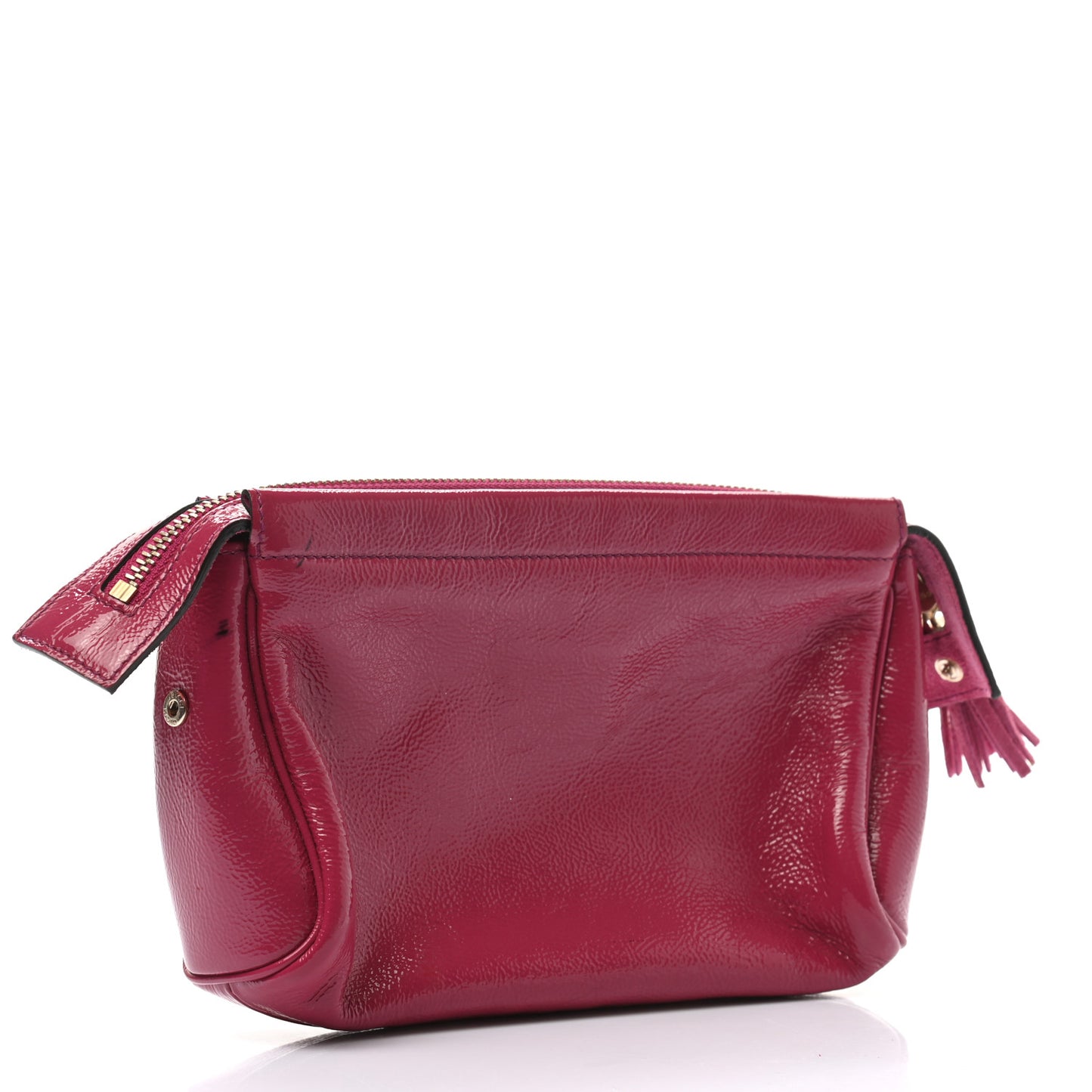 Soft Patent Soho Cosmetic Case Bright Bougainvillea