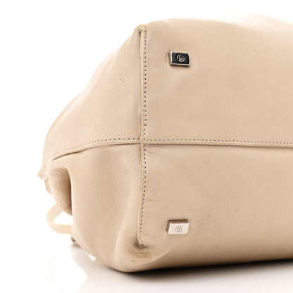 The Row Calfskin Medium Double Circle Bag Eggshell 8 of 17